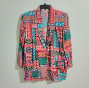 Vintage M.J. Carroll 80s 90s Blazer Jacket